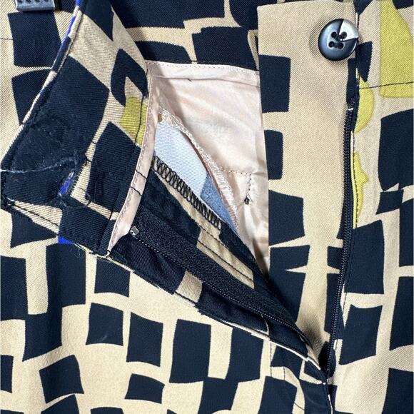 Jamie Sadock Capri Pants Geometric Print Performance Stretch 92302 Size 8 * Golf - Picture 5 of 12